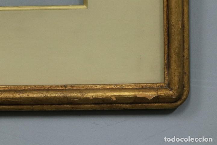 Antig&uuml;edades: MARCO DE MADERA EN PAN DE ORO. SIGLO XX - Foto 3