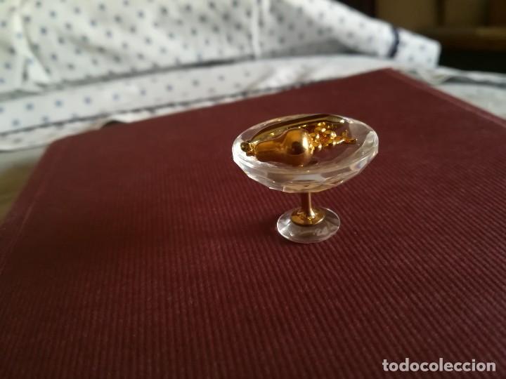 Antigüedades: jarra cerveza de cristal de Swarovski.chapada en oro de 18 kilates - Foto 4 - 223716170