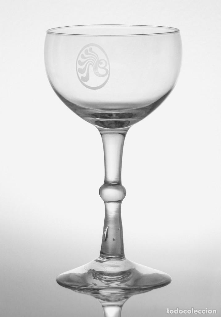 Antiguidades: Copa de cristal original de la discoteca Bocaccio A&ntilde;os 60 - 21 cm Altura