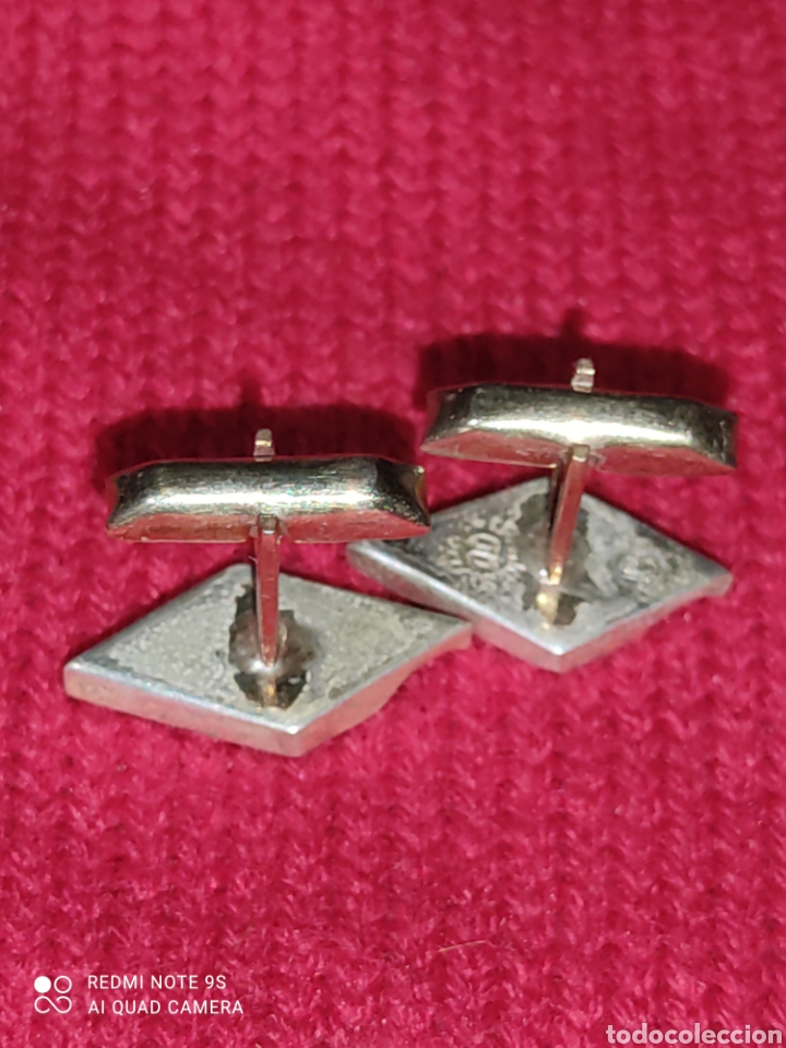Antig&uuml;edades: Gemelos de plata 925 y Nacar. - Foto 4