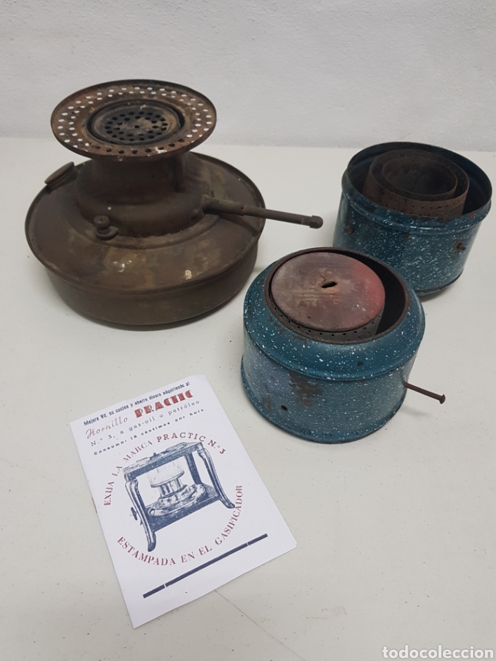 Antig&uuml;edades: Hornillo Practic,piezas sueltas y instrucciones de uso - Foto 1