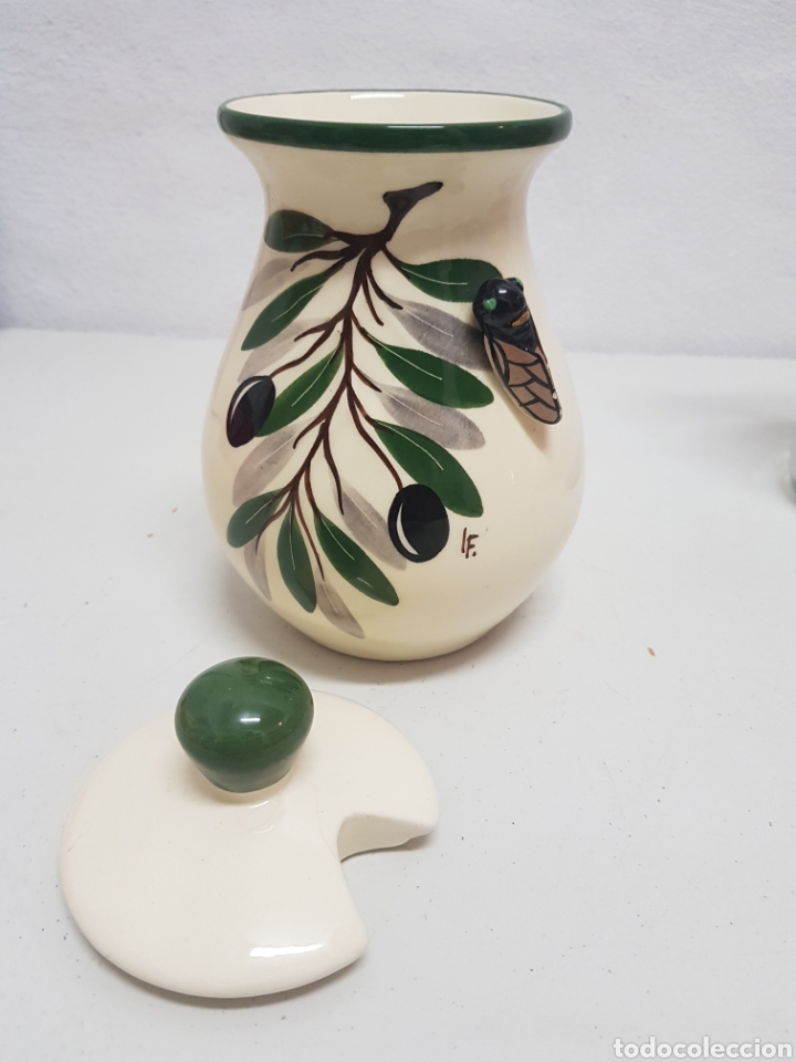 Antig&uuml;edades: Tarro para aceitunas ,Firma IF - Foto 5