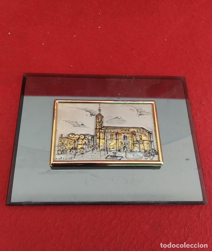 Antiguidades: ESPEJO ANTIGUO HECHO A MANO EN PLACA DE PLATA. PLAZA DE ESPA&Ntilde;A VALDEPE&Ntilde;AS MEDIDAS: 13 X 16