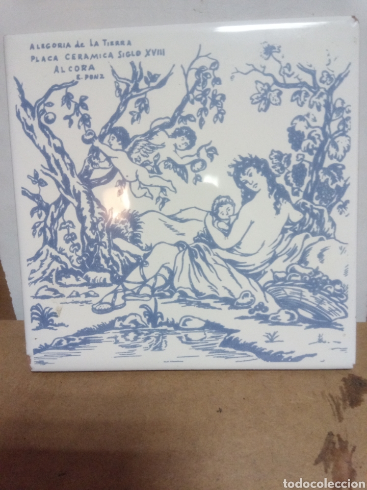 Antig&uuml;edades: Azulejo de Algora - Foto 1