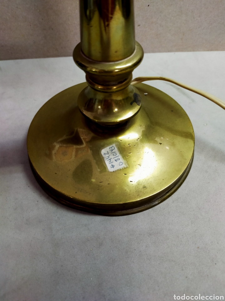 Antig&uuml;edades: CANDELABRO DE BRONCE, TRES LUCES, ESTILO HOLANDES. - Foto 7