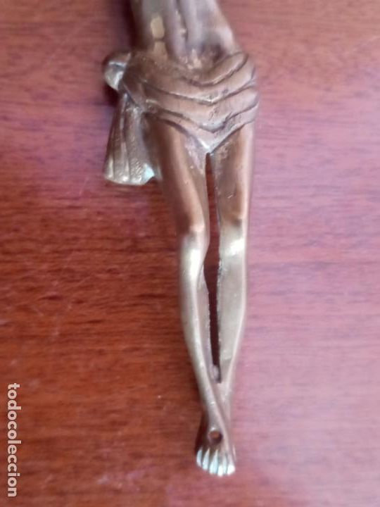 Antig&uuml;edades: Antiguo cristo de bronce - Foto 6