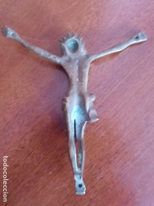 Antig&uuml;edades: Antiguo cristo de bronce - Foto 7