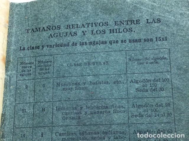 Antig&uuml;edades: Librito de instrucciones SINGER - Foto 5