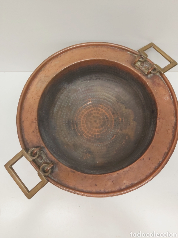 Antig&uuml;edades: Brasero cobre di&aacute;metro 41cm - Foto 2