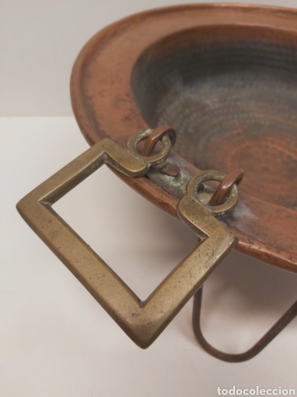 Antig&uuml;edades: Brasero cobre di&aacute;metro 41cm - Foto 4