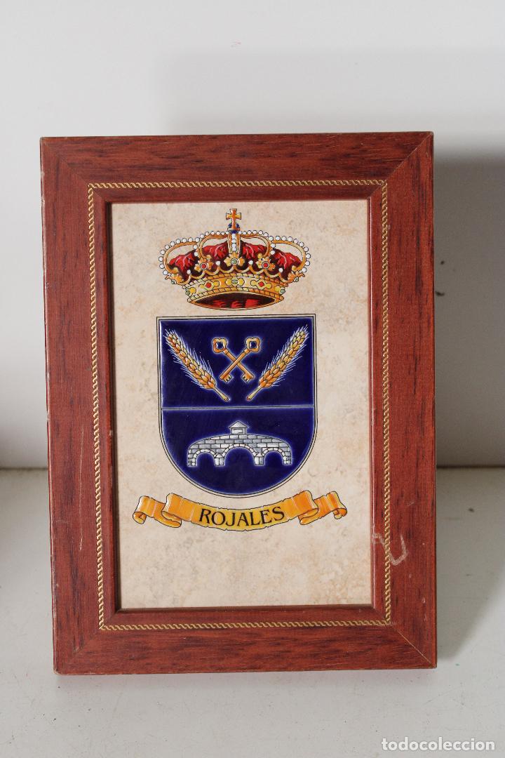 Antig&uuml;edades: cuadro azulejo con escudo de rojales - Foto 1