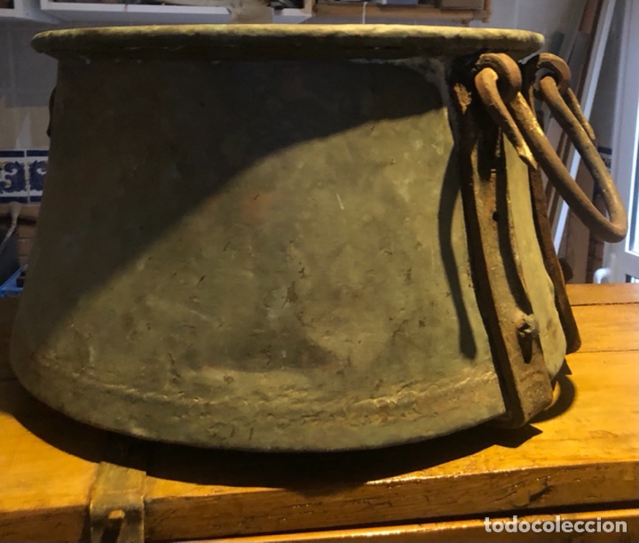 Antig&uuml;edades: CALDERO DE COBRE DEL 1700. - Foto 4