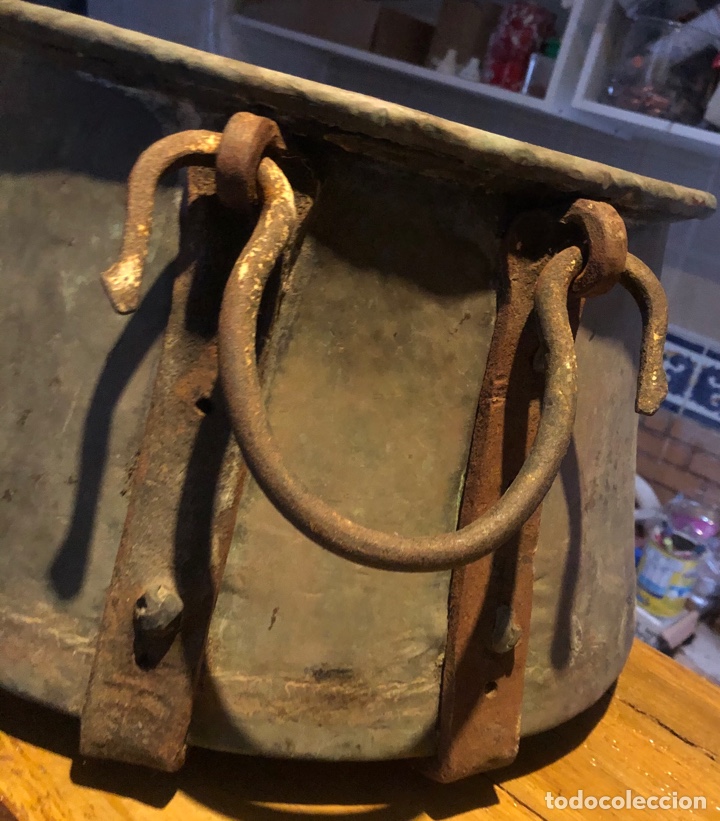 Antig&uuml;edades: CALDERO DE COBRE DEL 1700. - Foto 5