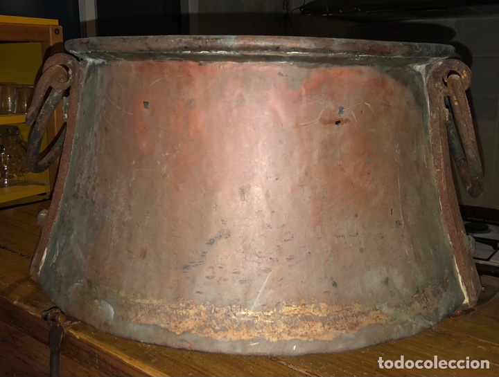 Antig&uuml;edades: CALDERO DE COBRE DEL 1700. - Foto 1