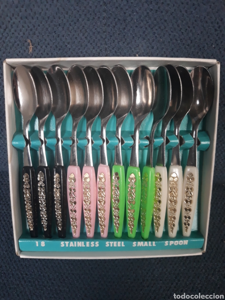 Antiguidades: Antiguo juego de cucharillas.