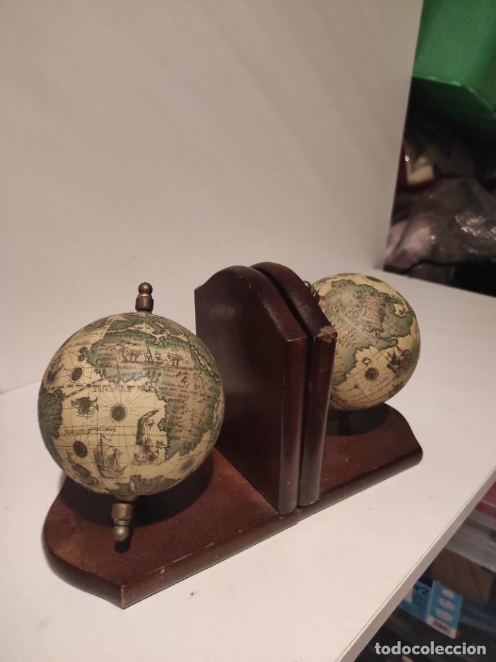 Antig&uuml;edades: Sujetalibros mapa mundi - Foto 1