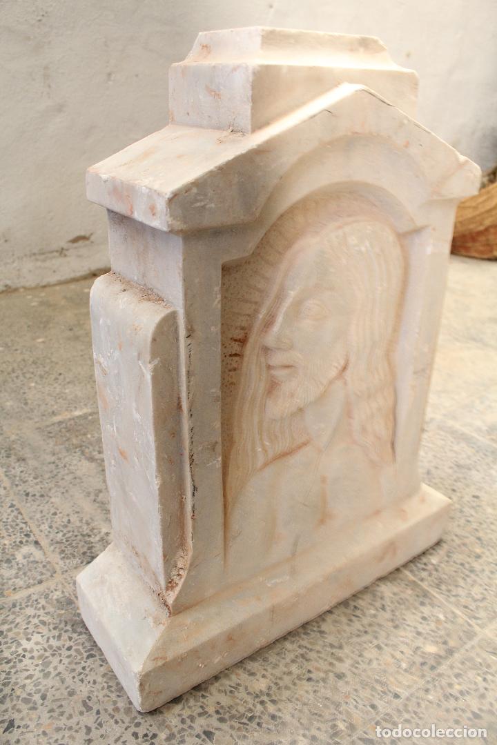 Antig&uuml;edades: relieve de Jesucristo de m&aacute;rmol blanco - Foto 2
