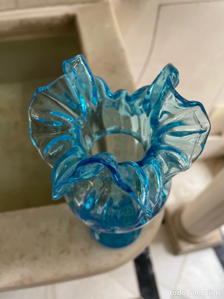 Antig&uuml;edades: Jarr&oacute;n florero de cristal siglo XIX. - Foto 3