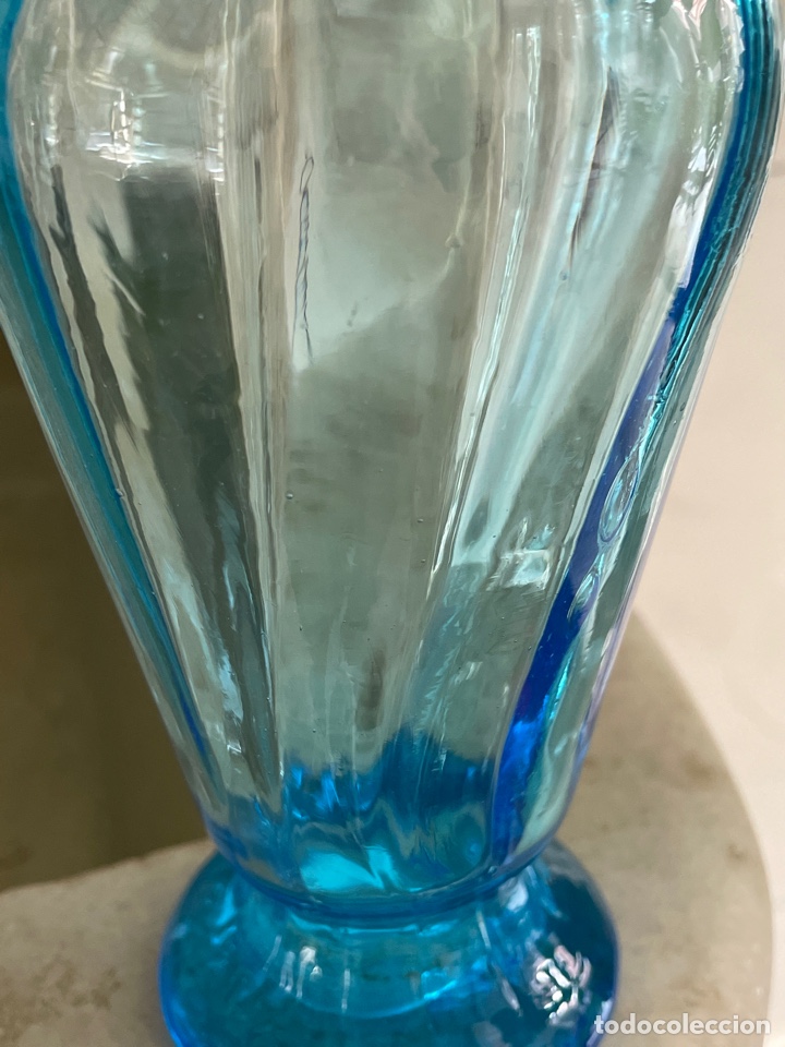 Antig&uuml;edades: Jarr&oacute;n florero de cristal siglo XIX. - Foto 4