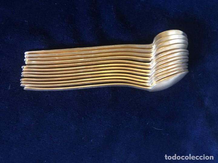 Antig&uuml;edades: DOCE CUCHARILLAS DORADAS - Foto 4