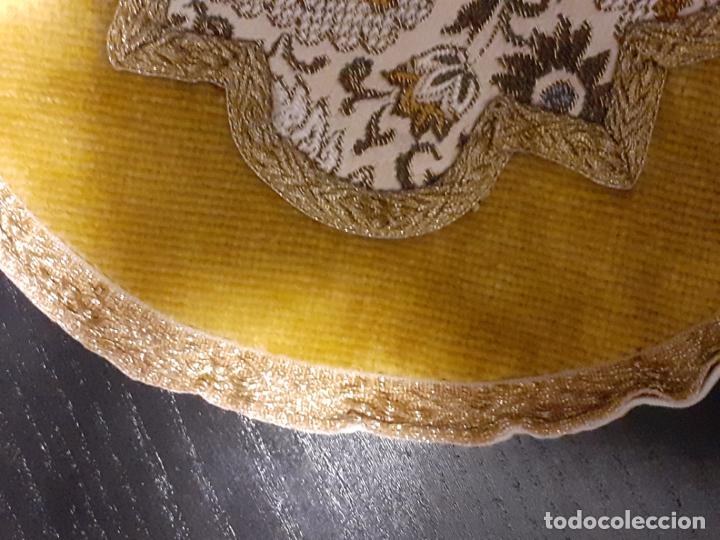 Antig&uuml;edades: TAPETE REDONDO TERCIOPELO - Foto 5