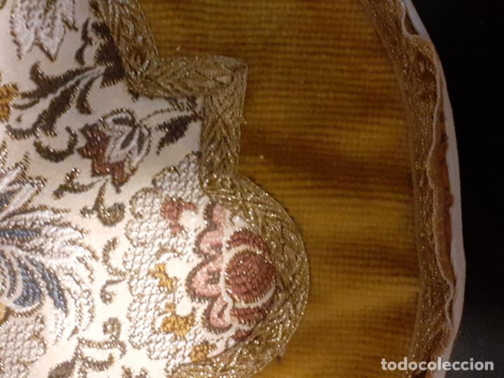 Antig&uuml;edades: TAPETE REDONDO TERCIOPELO - Foto 8