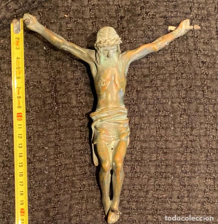 Antig&uuml;edades: Cristo antiguo de bronce - Foto 1
