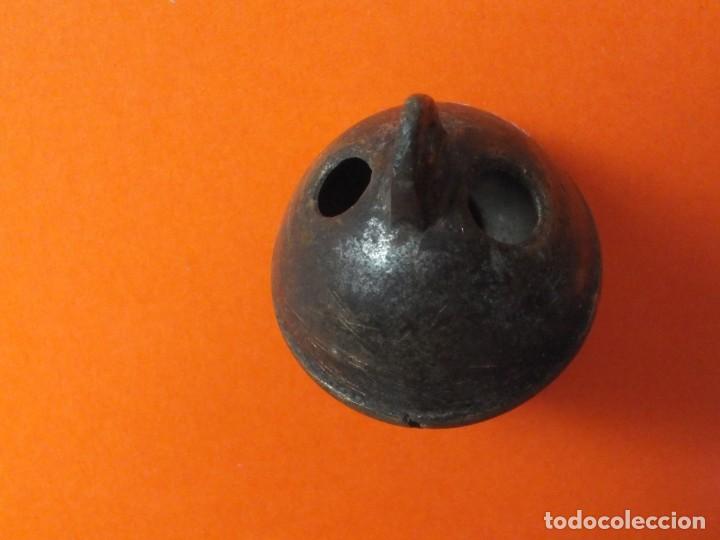Antig&uuml;edades: CASCABEL DE BRONCE NUMERO 7 CON BONITO SONIDO - Foto 3