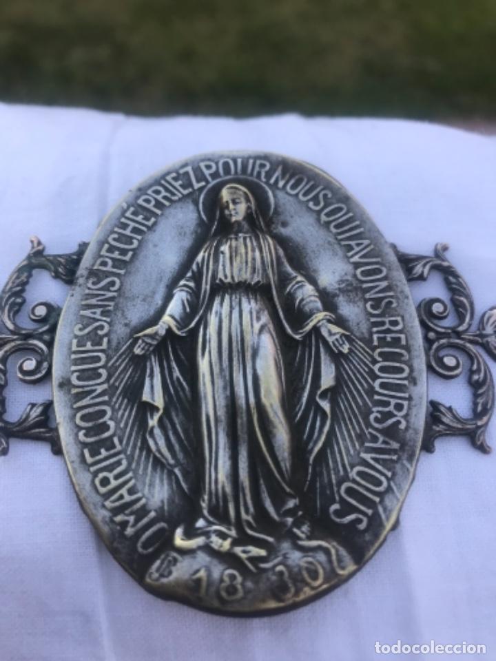 Antig&uuml;edades: Medalla-Chapa, Virgen, 1830 - Foto 3