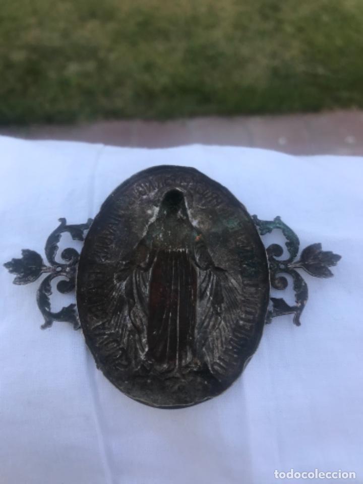 Antig&uuml;edades: Medalla-Chapa, Virgen, 1830 - Foto 5