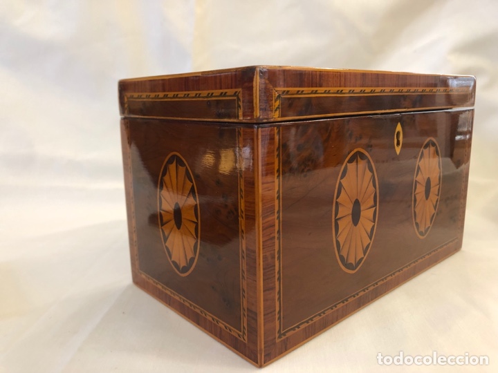 Antig&uuml;edades: Caja de t&eacute; inglesa siglo XIX - Foto 11