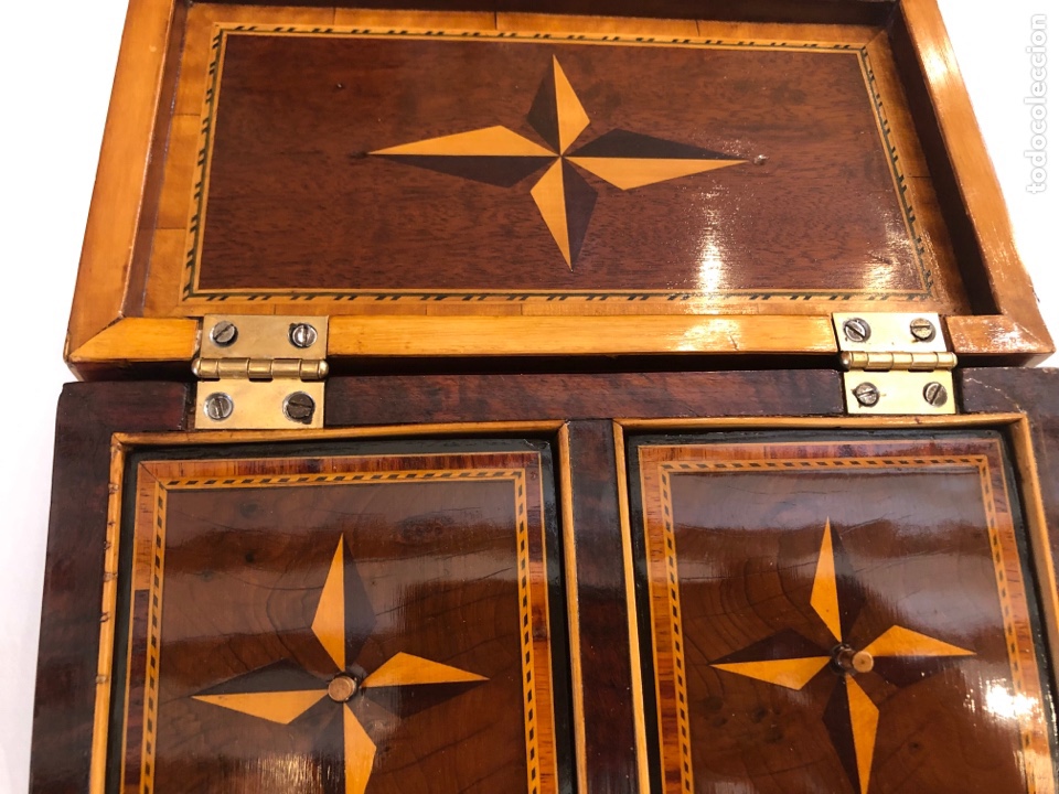 Antig&uuml;edades: Caja de t&eacute; inglesa siglo XIX - Foto 16