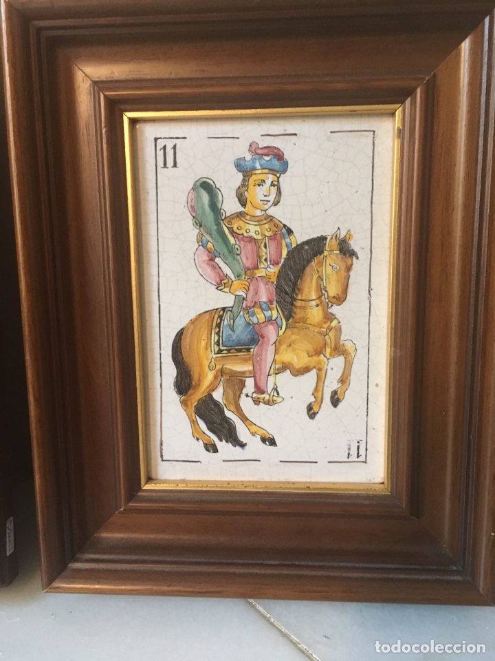 Antig&uuml;edades: Azulejo naipe espa&ntilde;ol - Foto 1
