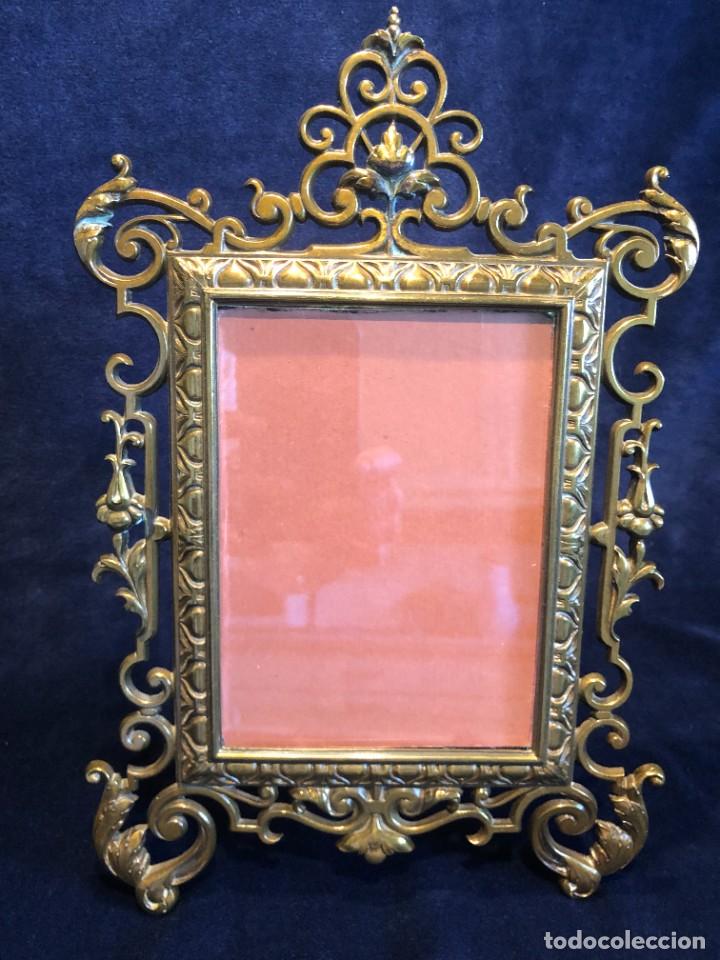 Antig&uuml;edades: MARCO METAL DORADO - Foto 1