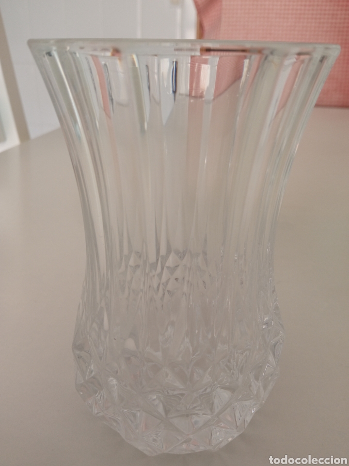 Antiguidades: Jarr&oacute;n en cristal tallado y s&oacute;lido franc&eacute;s