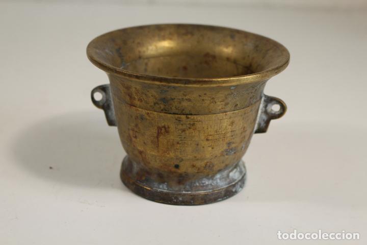 Antig&uuml;edades: almirez de bronce - Foto 1