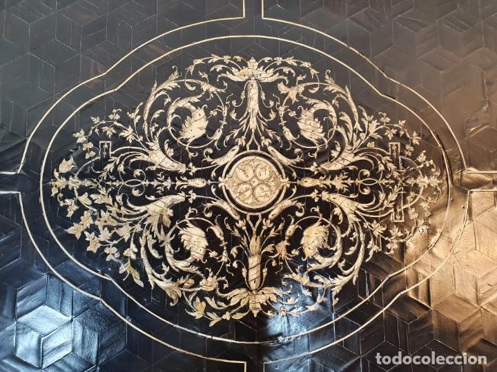Antig&uuml;edades: Mesa escritorio de &eacute;poca Napole&oacute;n III. - Foto 2