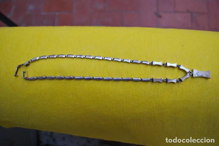 Antig&uuml;edades: Collar de n&aacute;car de plata DE LEY. - Foto 1