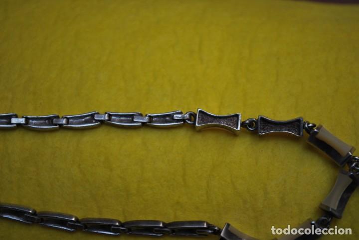 Antig&uuml;edades: Collar de n&aacute;car de plata DE LEY. - Foto 5
