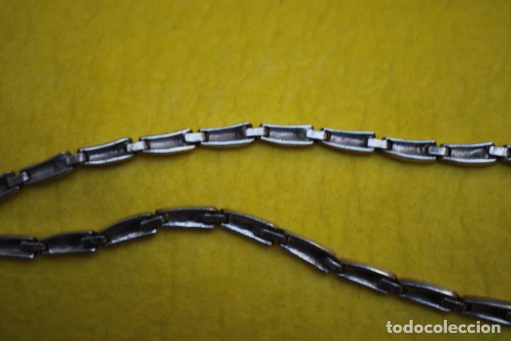 Antig&uuml;edades: Collar de n&aacute;car de plata DE LEY. - Foto 6