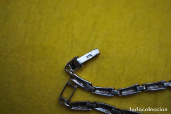 Antig&uuml;edades: Collar de n&aacute;car de plata DE LEY. - Foto 7