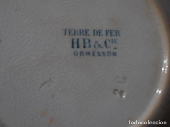 Antig&uuml;edades: PLATO DE PORCELANA TERRE DE FER - Foto 2