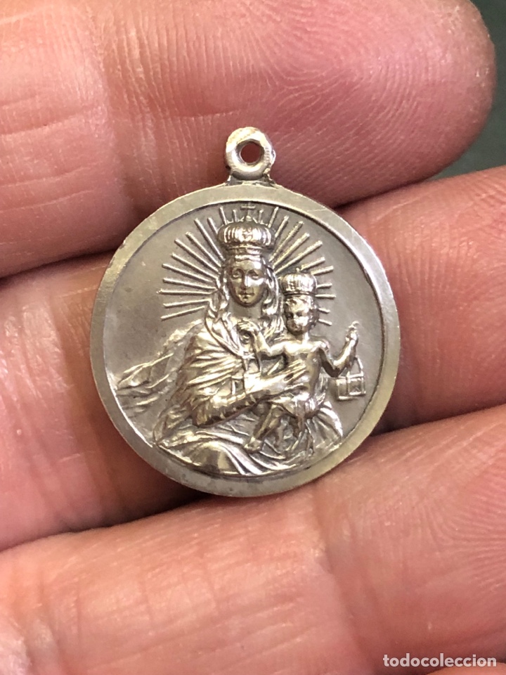 Antigüedades: Medalla virgen del Carmen- plata - Foto 4 - 269292788