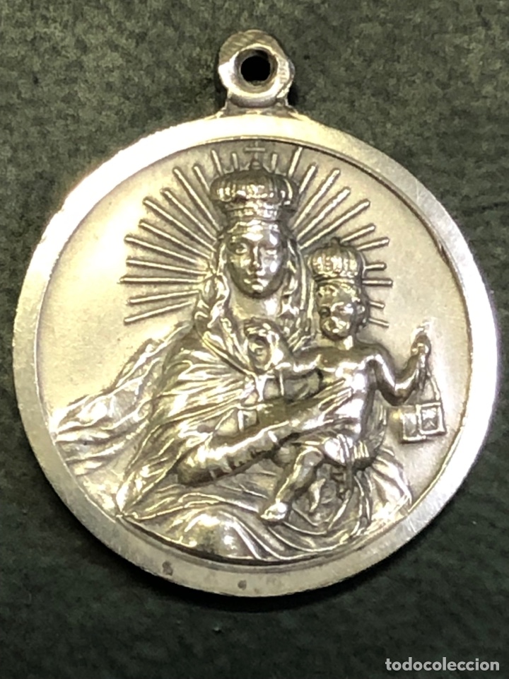 MEDALLA VIRGEN DEL CARMEN- PLATA (Antigüedades - Religiosas - Medallas Antiguas)