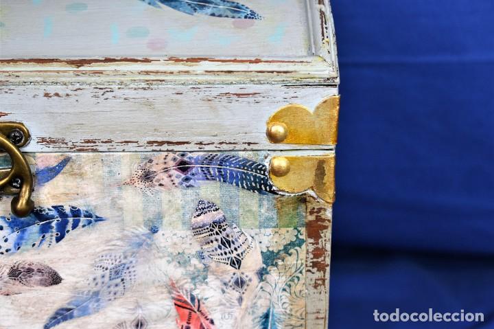 Antig&uuml;edades: Antiguo malet&iacute;n en madera restaurado - Foto 3