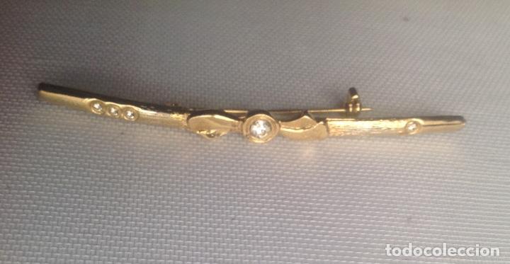 Antig&uuml;edades: ANTIGUO BROCHE DORADO - Foto 1