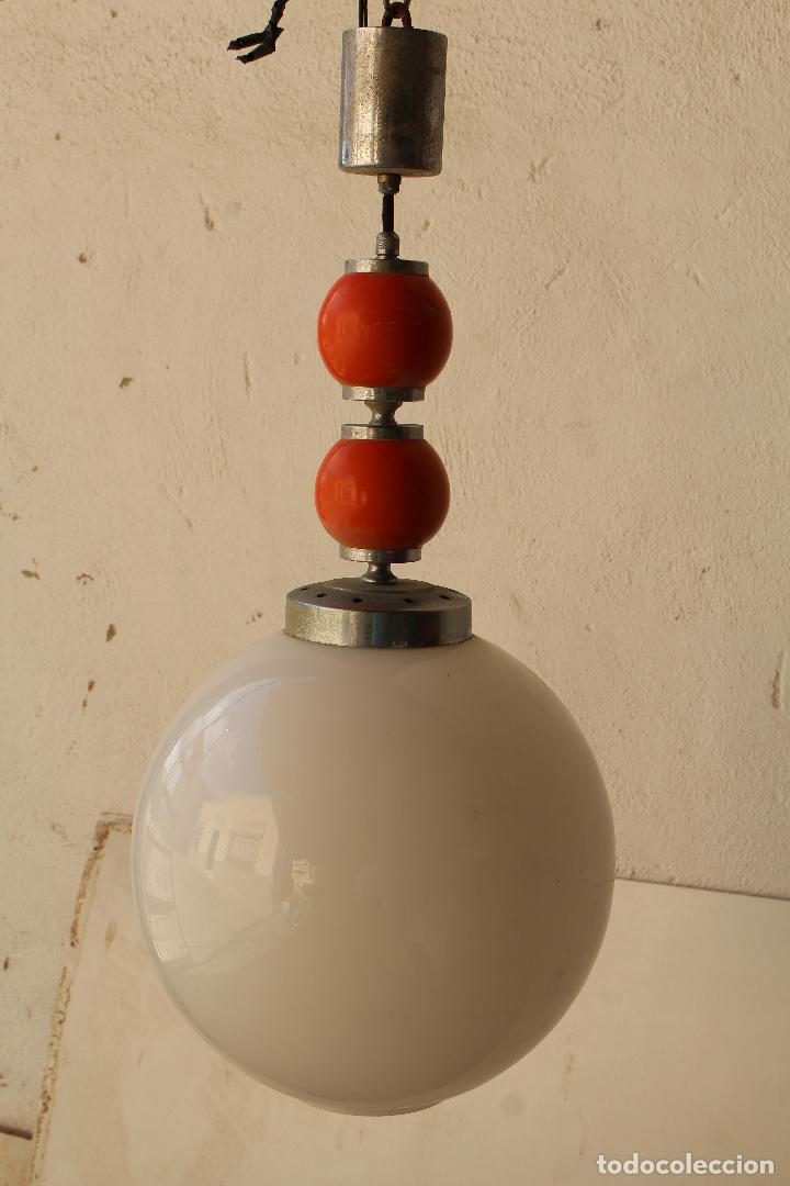 Antig&uuml;edades: lampara globo de techo - Foto 2