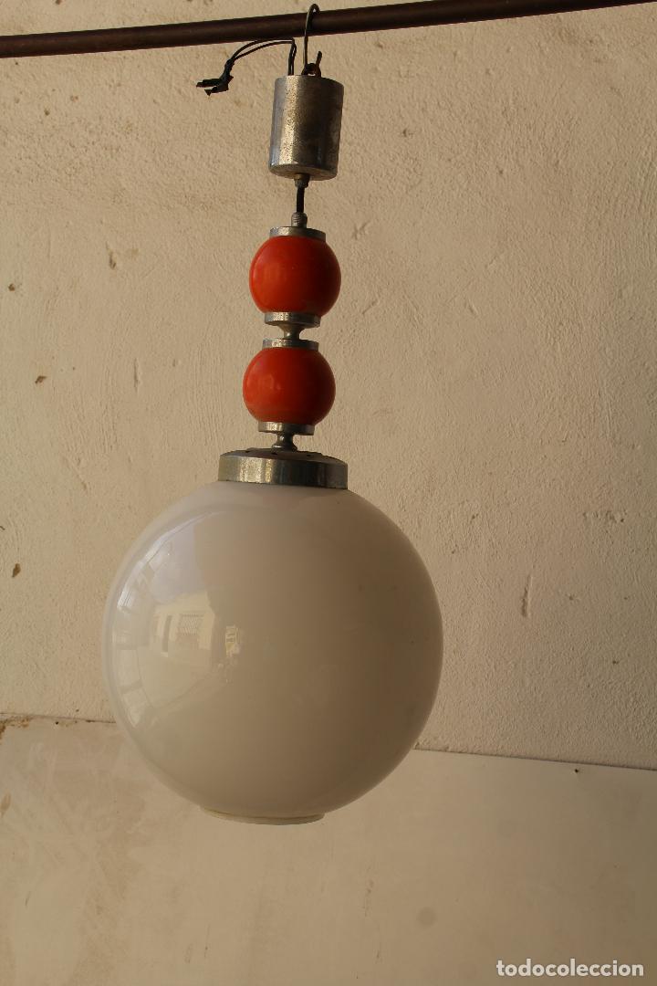 Antig&uuml;edades: lampara globo de techo - Foto 3