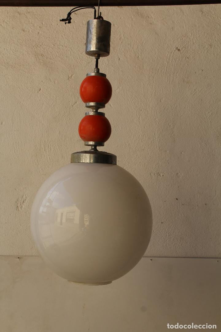 Antig&uuml;edades: lampara globo de techo - Foto 1