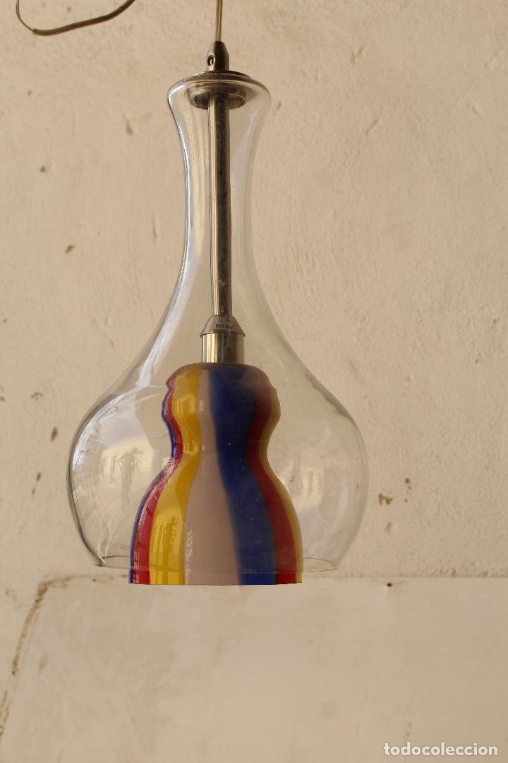 Antig&uuml;edades: lampara de techo cristal de murano - Foto 2